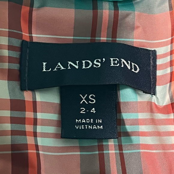 Lands End Lightweight Quilted Jacket Turquoise Size XSmall - Picture 3 of 6